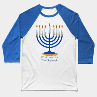 9 Wishes For Chanukah Baseball T-Shirt